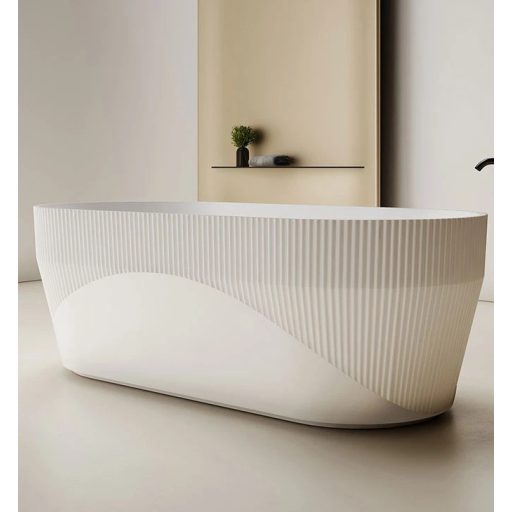 Copen Ginger szabadon álló akril kád – 1700x800x580 mm, bézs/matt fehér