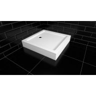   COPEN Szögletes Zuhanytálca 800x800x145 mm, Leszerelhető Előlappal, Fehér