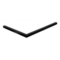   COPEN aszimmetrikus SMC zuhanytálca keret 120x80 cm, matt fekete