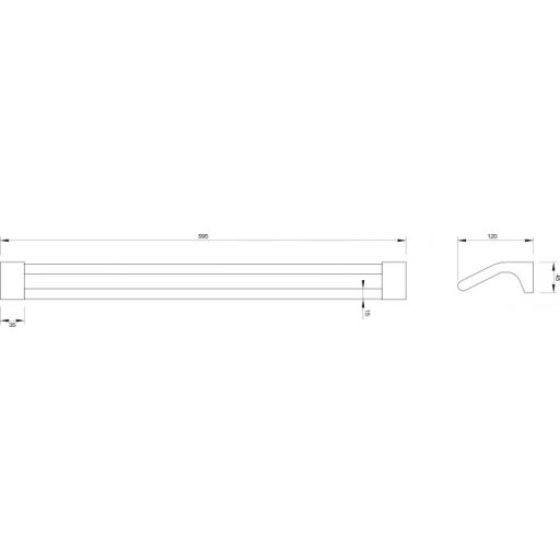  COPEN FUEGOTörölközőtartó, dupla, króm