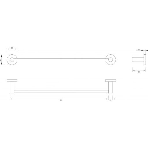 COPEN TORO Törölközőtartó, króm