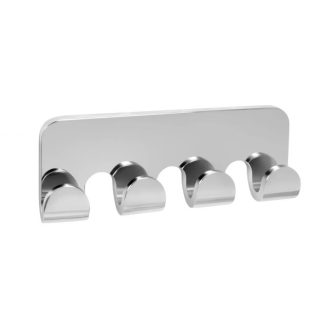   COPEN ELEGANTE 125 x 45 x 25 mm 4 akasztós fali fogas, Króm