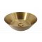 COPEN szálcsiszolt arany kerek, pultra ültethető fém mosdótál, 400x125 mm
