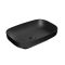 COPEN matt fekete téglalap alakú, pultra ültethető kerámia mosdótál, 585x380x140 mm