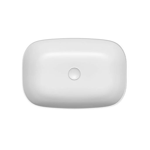 COPEN matt fehér téglalap alakú, pultra ültethető kerámia mosdótál, 585x380x140 mm