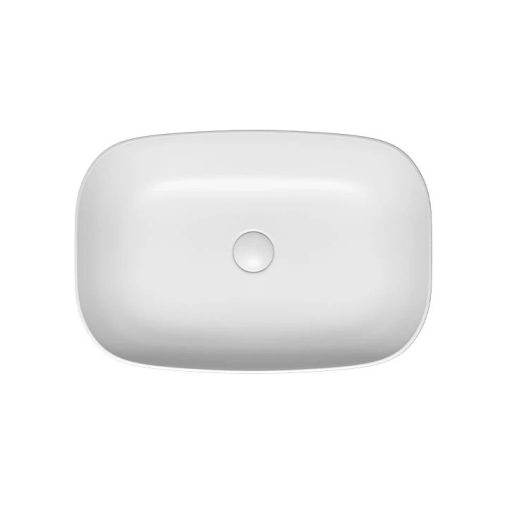 COPEN matt fehér téglalap alakú pultra ültethető mosdókagyló, 585x380x140 mm