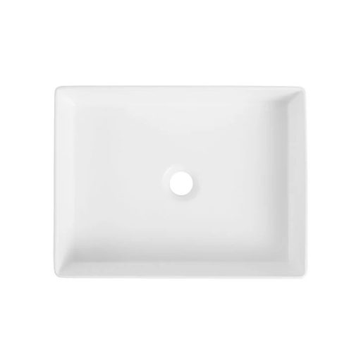 COPEN fényes fehér téglalap alakú, pultra ültethető mosdótál, 470x360x130 mm