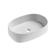   COPEN matt középszürke ovális, pultra ültethető kerámia mosdótál, 560x390x140 mm
