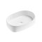 COPEN matt fehér ovális, pultra ültethető kerámia mosdótál, 560x390x140 mm