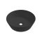 COPEN matt fekete kerek, pultra ültethető kerámia mosdótál, 430x430x130 mme