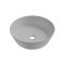 COPEN matt középszürke kerek, pultra ültethető kerámia mosdótál, 430x430x130 mm