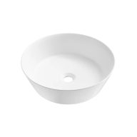   COPEN matt fehér kerek, pultra ültethető kerámia mosdótál, 430x430x130 mm