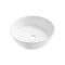 COPEN matt fehér kerek, pultra ültethető kerámia mosdótál, 430x430x130 mm