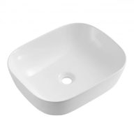   COPEN fényes fehér téglalap alakú, pultra ültethető mosdótál, 485x395x150 mm