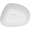COPEN matt fehér aszimmetrikus, pultra ültethető kerámia mosdótál, 580x470x140 mm