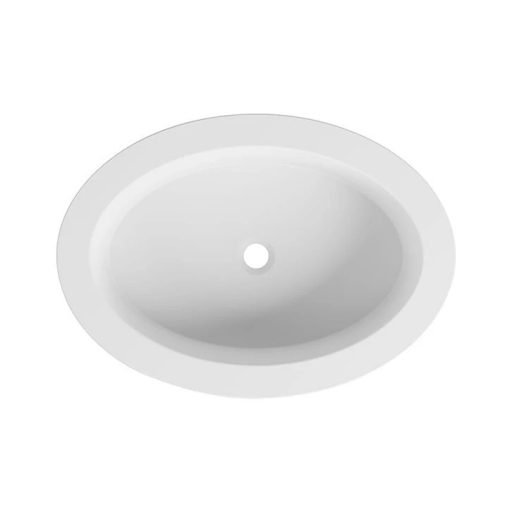 COPEN 50 cm Állványos Mosdó Alsó Tárolópolccal – Matt Fehér – Nedvességálló