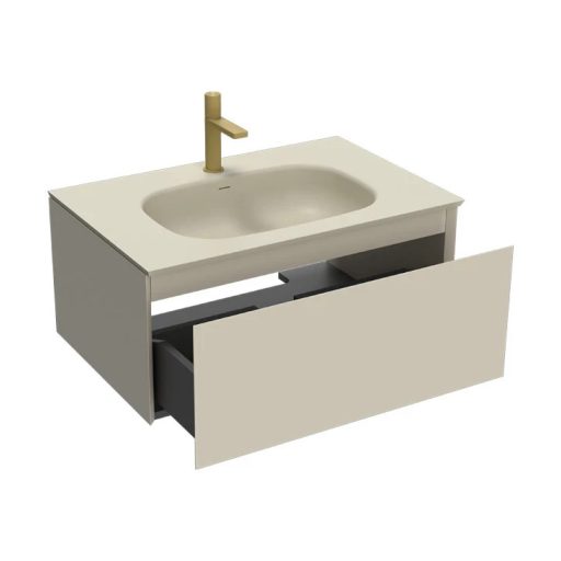 COPEN Fiona 80 cm Függesztett Fürdőszobaszekrény – Homok (Sand) – Nedvességálló