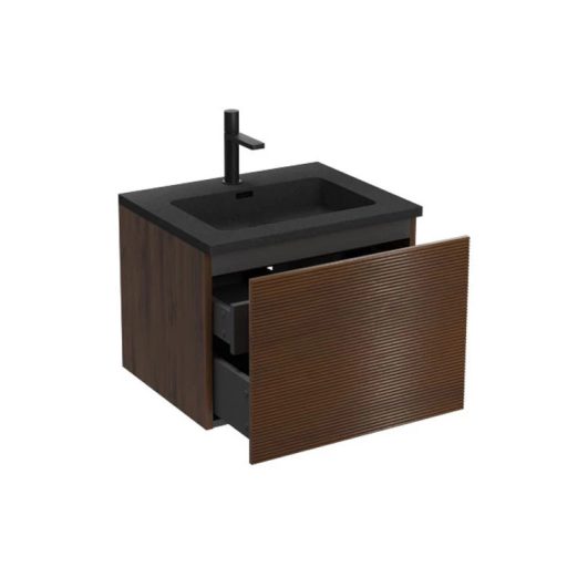 COPEN Lumber 60 cm Függesztett Fürdőszobaszekrény – Tölgy – Nedvességálló