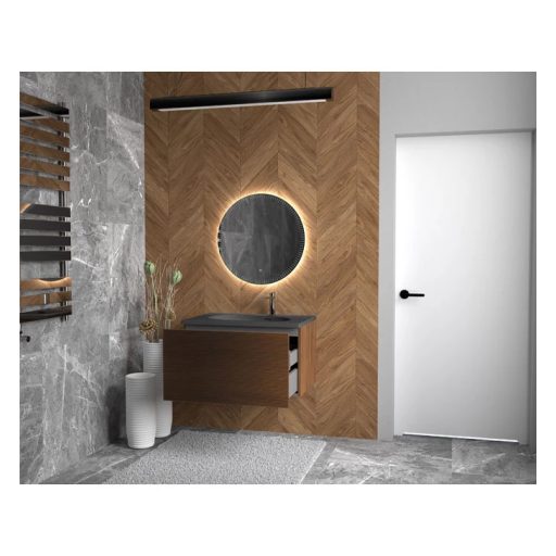 COPEN LUMBER Kerek LED fürdőszobai tükör pontmátrix világítással – 60 cm