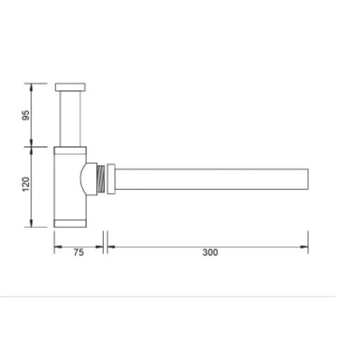 Copen lux mosdószifon 5/4" kerek