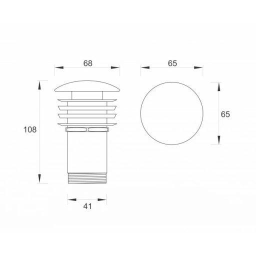 Copen Pop-up leeresztő szelep 5/4" kör alakú, matt fekete