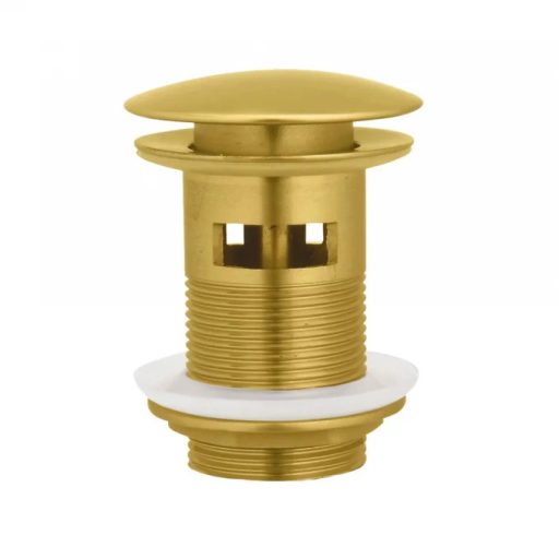 Copen Pop-up leeresztő szelep 5/4" kör alakú, szálcsiszolt arany