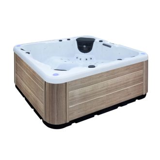   Copen Spa C-SPA-001 hidromasszázs jakuzzi – 2000x2000x900 mm, fehér/barna