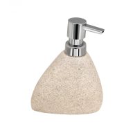   MINOTTI C-Stone asztali szappanadagoló, kőmintás, króm pumpával