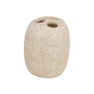   Minotti kőhatású kerámia bézs fogkefetartó, pultra helyezhető