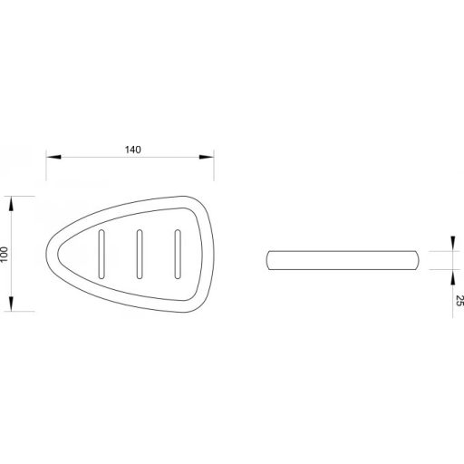 MINOTTI C Szappantartó, kőhatású, bézs