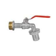   Minotti fali kerti gömbcsap tömlővéggel – 1" x 5/4"