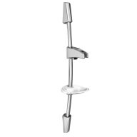 MINOTTI ívelt zuhanyrúd szappantartóval – króm, 700 mm