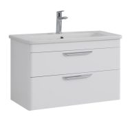   LineART EFES 50 cm Függesztett Mosdószekrény – Fényes Fehér – Nedvességálló