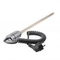   GT termosztátos fűtőpatron törölközőszárító radiátorhoz – Króm, 600W, spirálkábellel