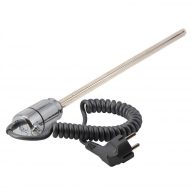   GT termosztátos fűtőpatron törölközőszárító radiátorhoz – Króm, 900W, spirálkábellel