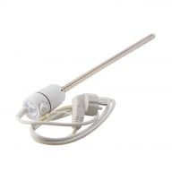   GT termosztátos fűtőpatron törölközőszárító radiátorhoz – Fehér, 600W, egyenes kábellel