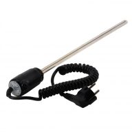   GT termosztátos fűtőpatron törölközőszárító radiátorhoz – Matt fekete, 900W, spirálkábellel