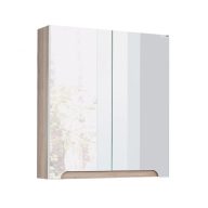   LineArt Enjoy 650 Atlantis Tükörszekrény – Természetes Tölgy Textúra – Nedvességálló Fürdőszoba Bútor