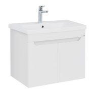   LineART ENJOY 650 Fényes Fehér mosdós szekrény – 65 cm | Magasfényű, Nedvességálló