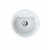   MILO ESSENCE 510 x 215 mm kerek gránit mosogató – Magnézium fehér (Magnesia white)