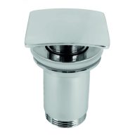   MINOTTI 5/4" felugró leeresztő szelep, túlfolyóval, króm szögletes sapka