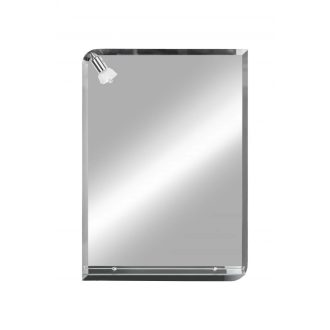   MINOTTI Fürdőszobai tükör polccal és világítással – 50x70 cm