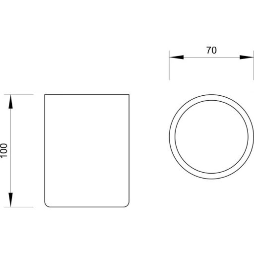 Minotti modern almazöld műanyag fogkefetartó, pultra helyezhető