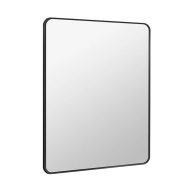   MINOTTI Modern fürdőszobai tükör vastag fekete alumínium kerettel – 60x80 cm
