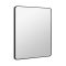 MINOTTI Modern fürdőszobai tükör matt fekete alumínium kerettel – 50x70 cm
