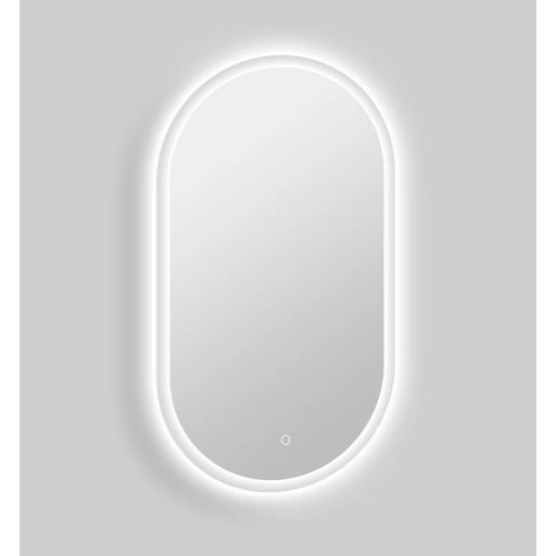 MINOTTI Modern ovális LED-es fürdőszobai tükör érintőkapcsolóval – 50x90 cm