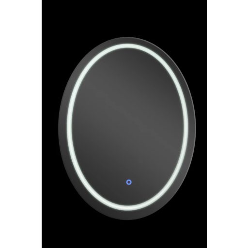 MINOTTI Modern ovális LED-es fürdőszobai tükör érintőkapcsolóval – 60x80 cm