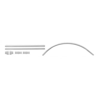   MINOTTI variálható félköríves zuhanyfüggöny rúd, max. 900x900 mm, fehér