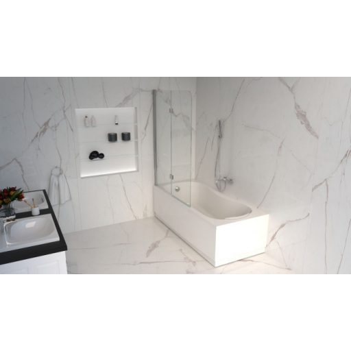 MINOTTI JD_115 kádparaván, 1150x1500 mm, króm