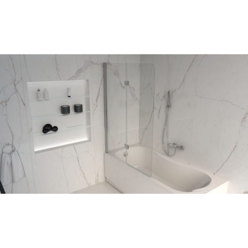 MINOTTI JD_115 kádparaván, 1150x1500 mm, króm